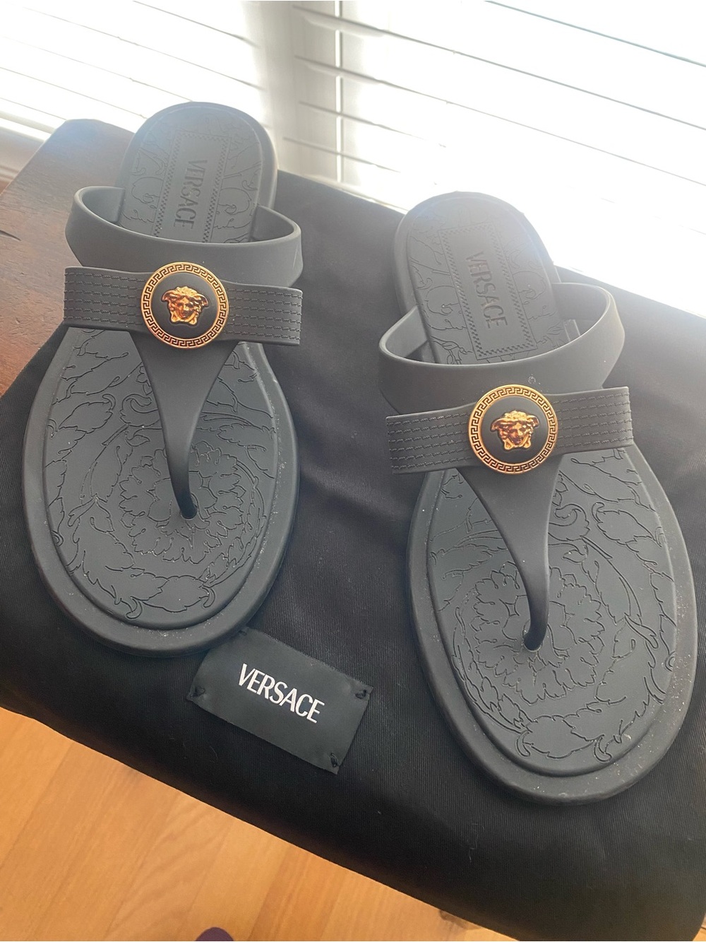Versace Gomma Sandals w Bow